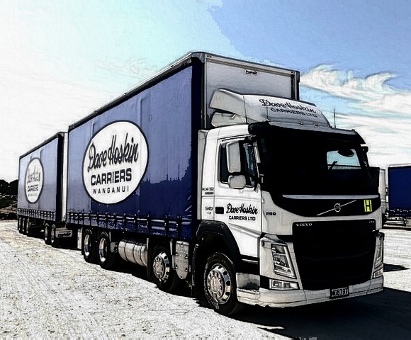 Dave Hoskin Carriers curtain-sided truck and trailer unit